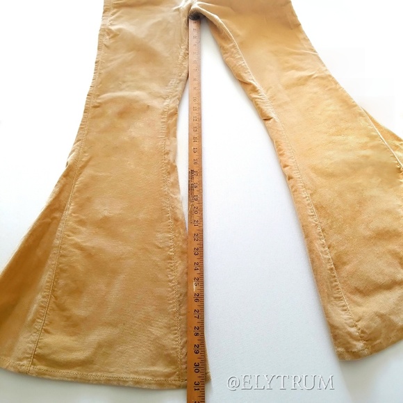 *SOLD* Free People mustard yellow corduroy - Picture 7 of 8